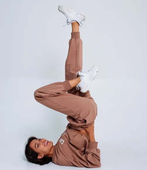 Спортивный костюм #БШ1488, коричневый - фото 1