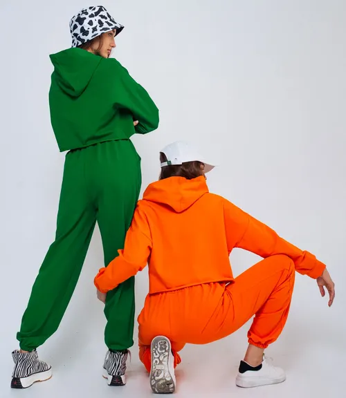 Спортивный костюм #БШ1527, зелёный