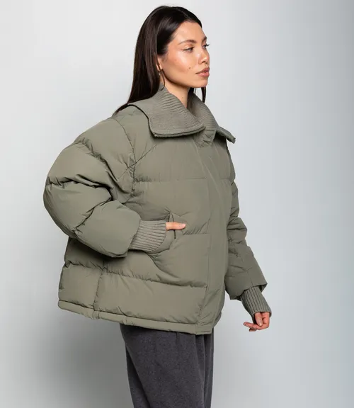 Куртка #КТ8895 (1), серо-зелёный