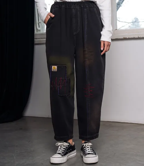 Джинсы #КТ808 (9), чёрный