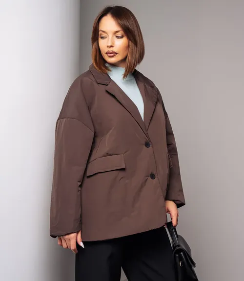 Куртка #КТ2126 (2), тёмно-коричневый
