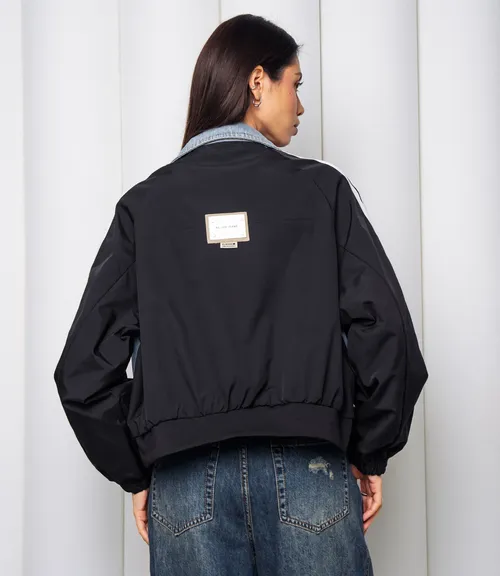 Куртка #КТ612 (5), черный, голубой