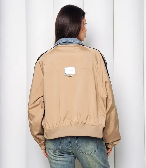 Куртка #КТ612 (5), бежевый голубой