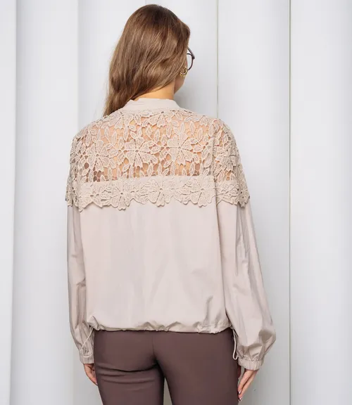 Бомбер #КТ2515 (2), бежевый