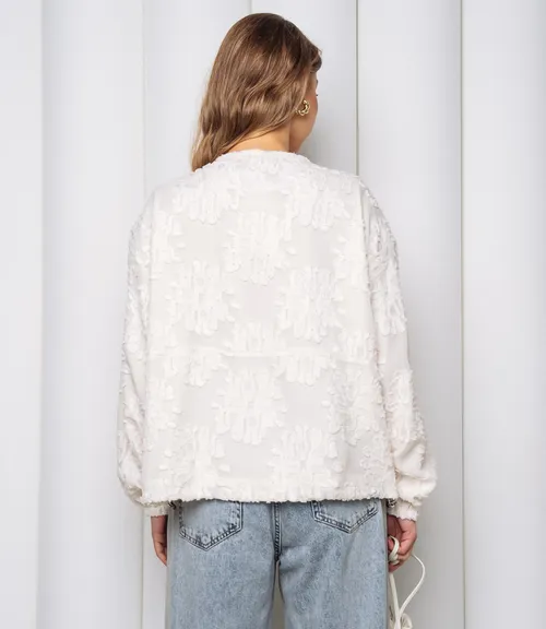 Бомбер #КТ8522 (3), светло-бежевый