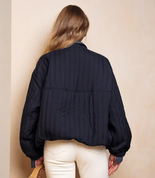 Куртка #КТ66160, тёмно-синий