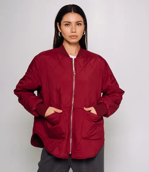 Куртка #КТ733, бордовый