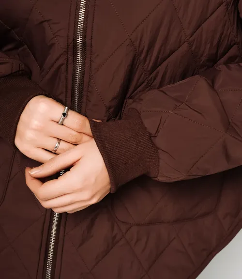 Куртка #КТ733, шоколадный