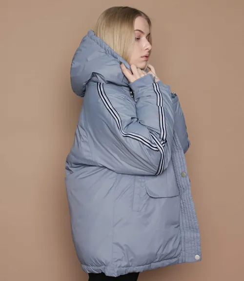 Куртка #9956, серый - фото 3