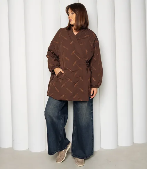 Куртка #КТ095 (1), шоколадный