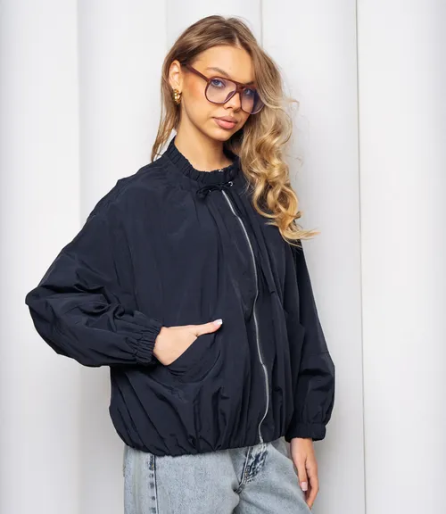 Бомбер #КТ8330 (3), тёмно-синий