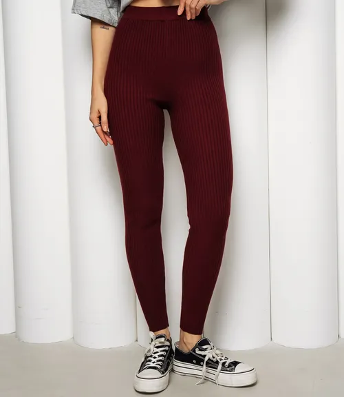 Леггинсы #КТ157 (1), бордовый