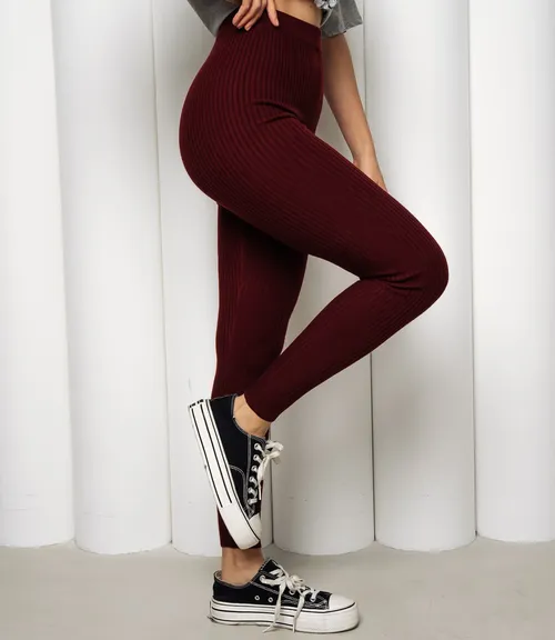 Леггинсы #КТ157 (1), бордовый