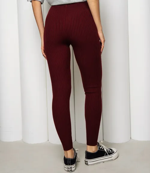 Леггинсы #КТ157 (1), бордовый