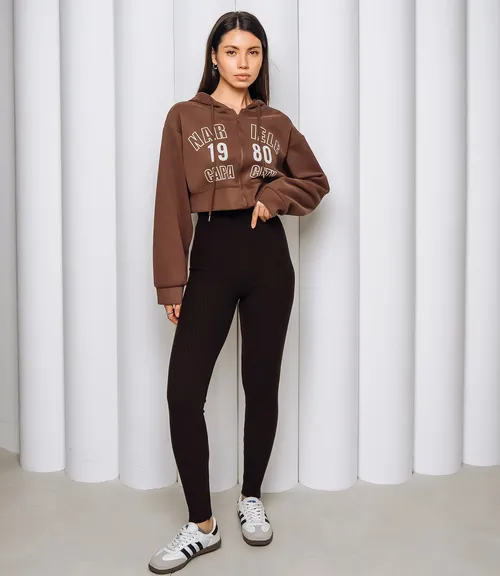 Леггинсы #КТ157 (1), шоколадный