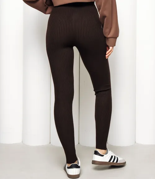 Леггинсы #КТ157 (1), шоколадный