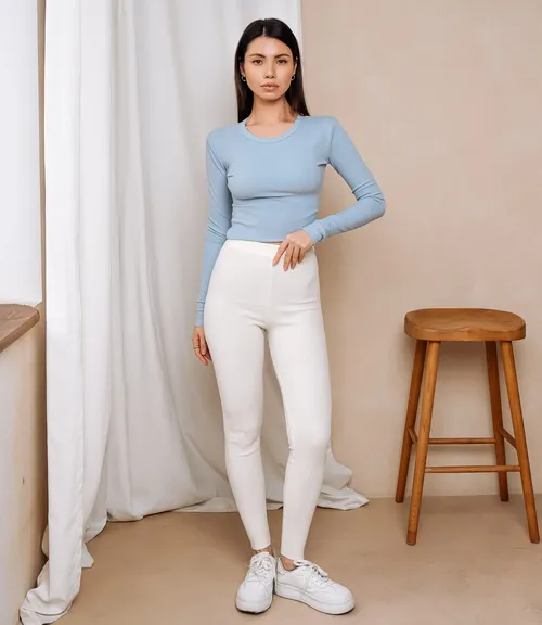 Леггинсы #КТ157 (1), молочный