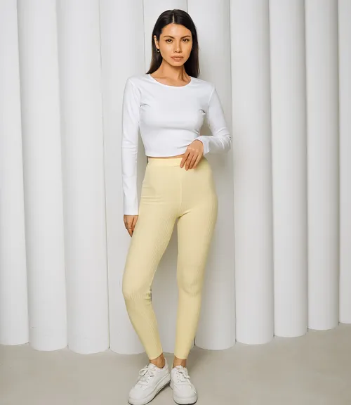 Леггинсы #КТ157 (1), жёлтый