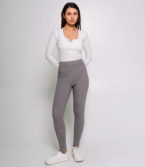Леггинсы #КТ7002 (1), серый