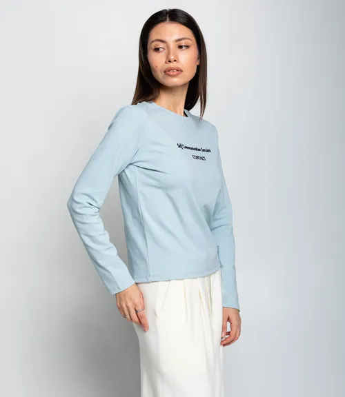 Лонгслив #КТ8923 (3), голубой