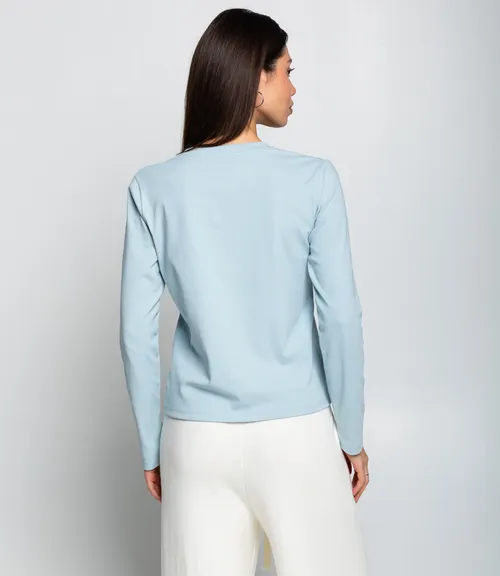 Лонгслив #КТ8923 (3), голубой