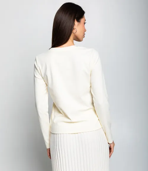 Лонгслив #КТ8923 (3), кремовый