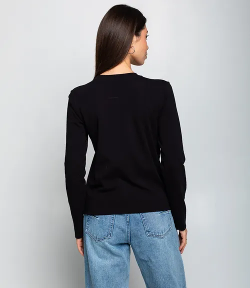 Лонгслив #КТ8923 (3), чёрный