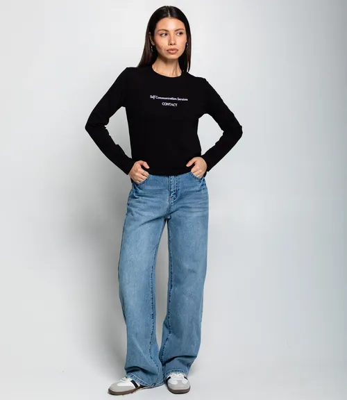 Лонгслив #КТ8923 (3), чёрный