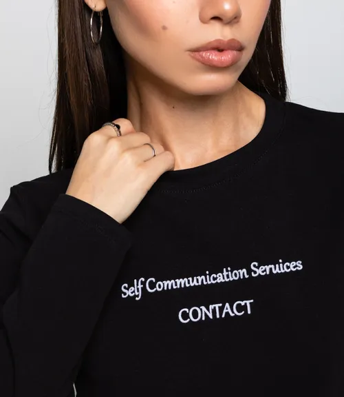 Лонгслив #КТ8923 (3), чёрный