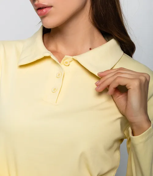 Лонгслив #КТ3396, жёлтый