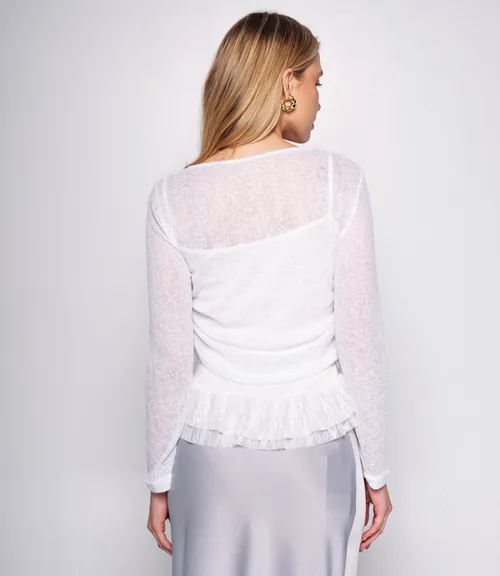 Лонгслив+топ #КТ305 (2), белый