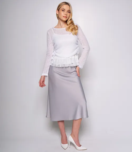 Лонгслив+топ #КТ305 (2), белый