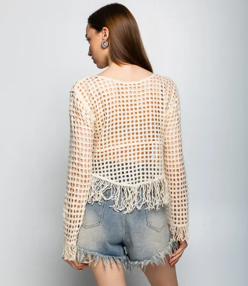 Лонгслив #КТ956 (3), кремовый