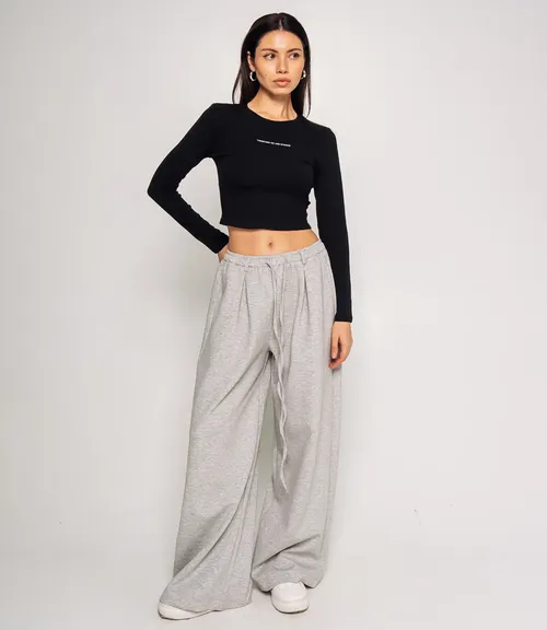 Лонгслив #КТ976, чёрный