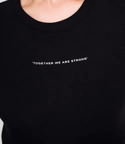 Лонгслив #КТ976, чёрный