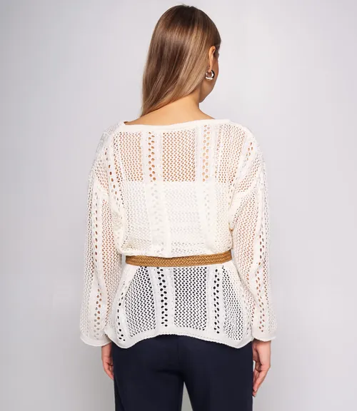 Лонгслив+топ #КТ2983, кремовый