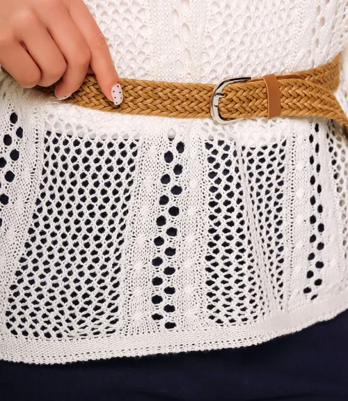 Лонгслив+топ #КТ2983, кремовый