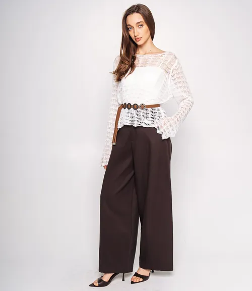 Лонгслив+топ #КТ2979, белый