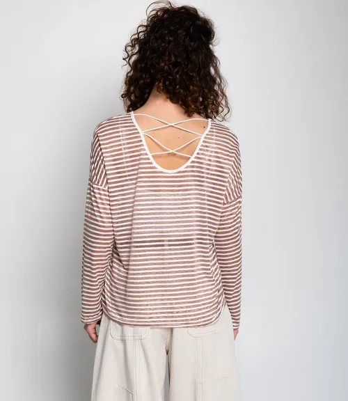 Лонгслив+топ #КТ8809 (2), коричневый