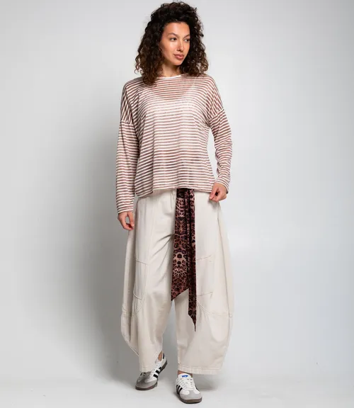 Лонгслив+топ #КТ8809 (2), коричневый