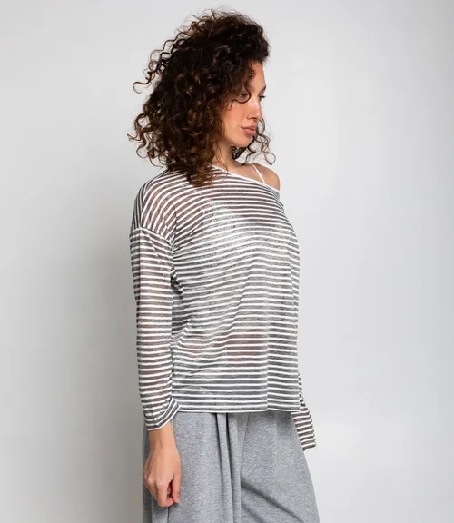 Лонгслив+топ #КТ8809 (2), серый