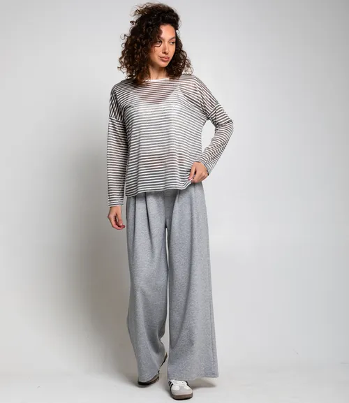 Лонгслив+топ #КТ8809 (2), серый