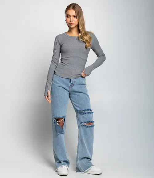 Лонгслив #КТ6889 (1), серый