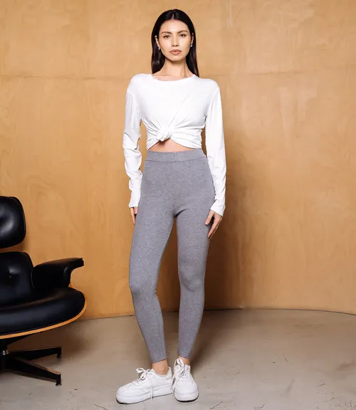 Леггинсы #КТ222 (2), серый