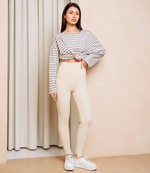 Леггинсы #КТ7002 (1), бежевый