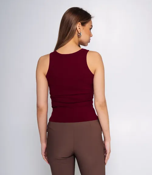 Майка #ОКТ1648, бордовый