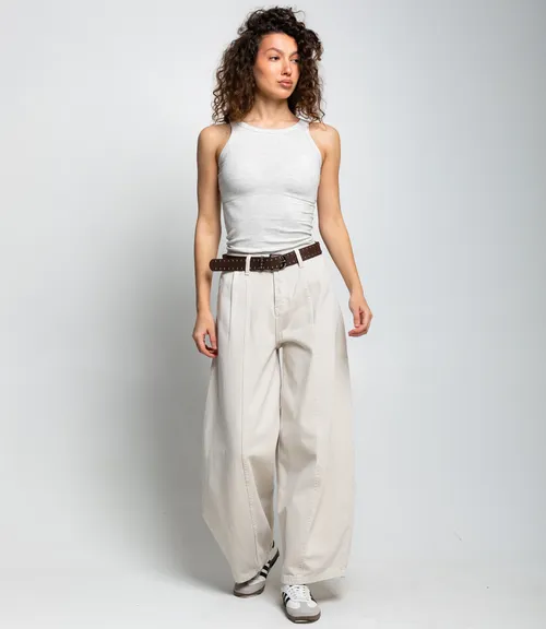 Майка #ОКТ1648, светло-серый меланж