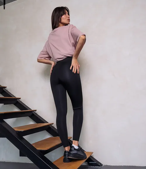 Леггинсы #КТ9093, чёрный