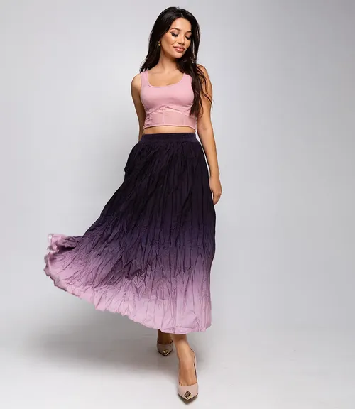 Юбка #КТ6080, пудровый - фото 1
