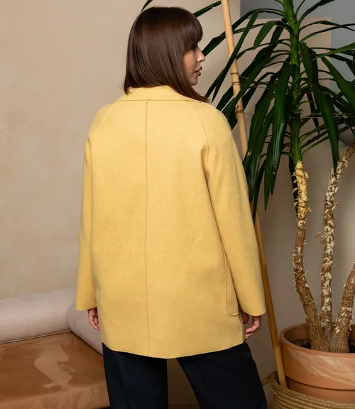 Полупальто #КТ2057 (1), горчичный